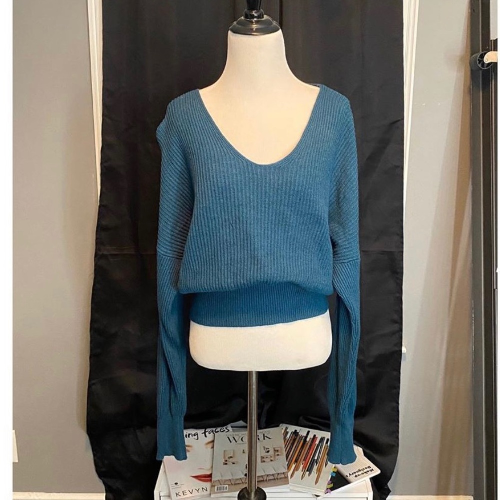 Open back sweater
